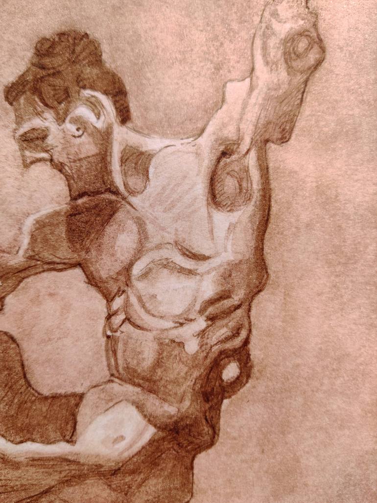 Original Expressionism Classical mythology Drawing by Daniel Dacio