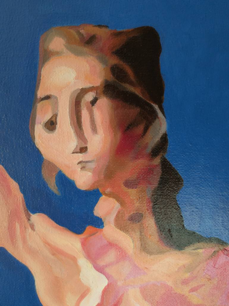 Original Expressionism Women Painting by Daniel Dacio