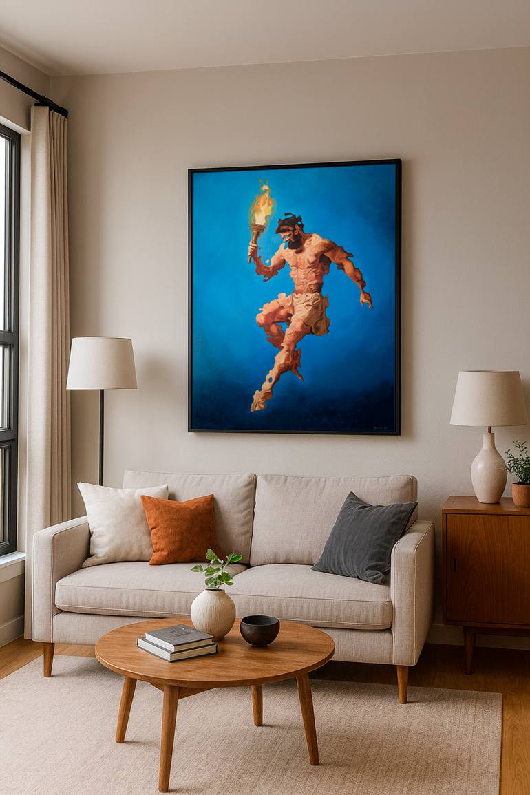 Original Symbolism Classical Mythology Painting by Daniel Dacio