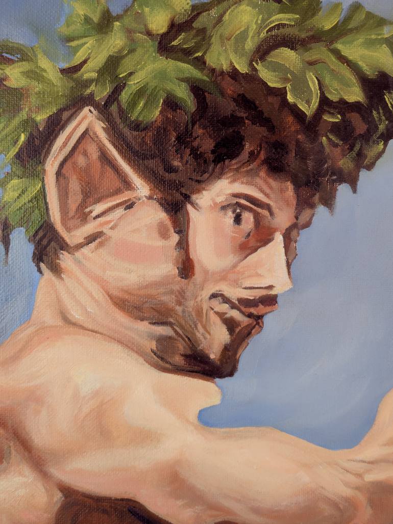 Original Symbolism Classical Mythology Painting by Daniel Dacio