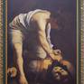 David Victorious over Goliath. Artwork with frame measures 113 x 86,5 cm
