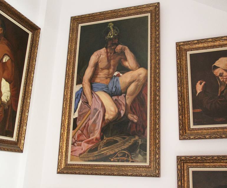 Original Baroque Classical mythology Painting by Daniel Dacio