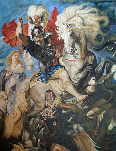 Saint George and the Dragon, Rubens thumb