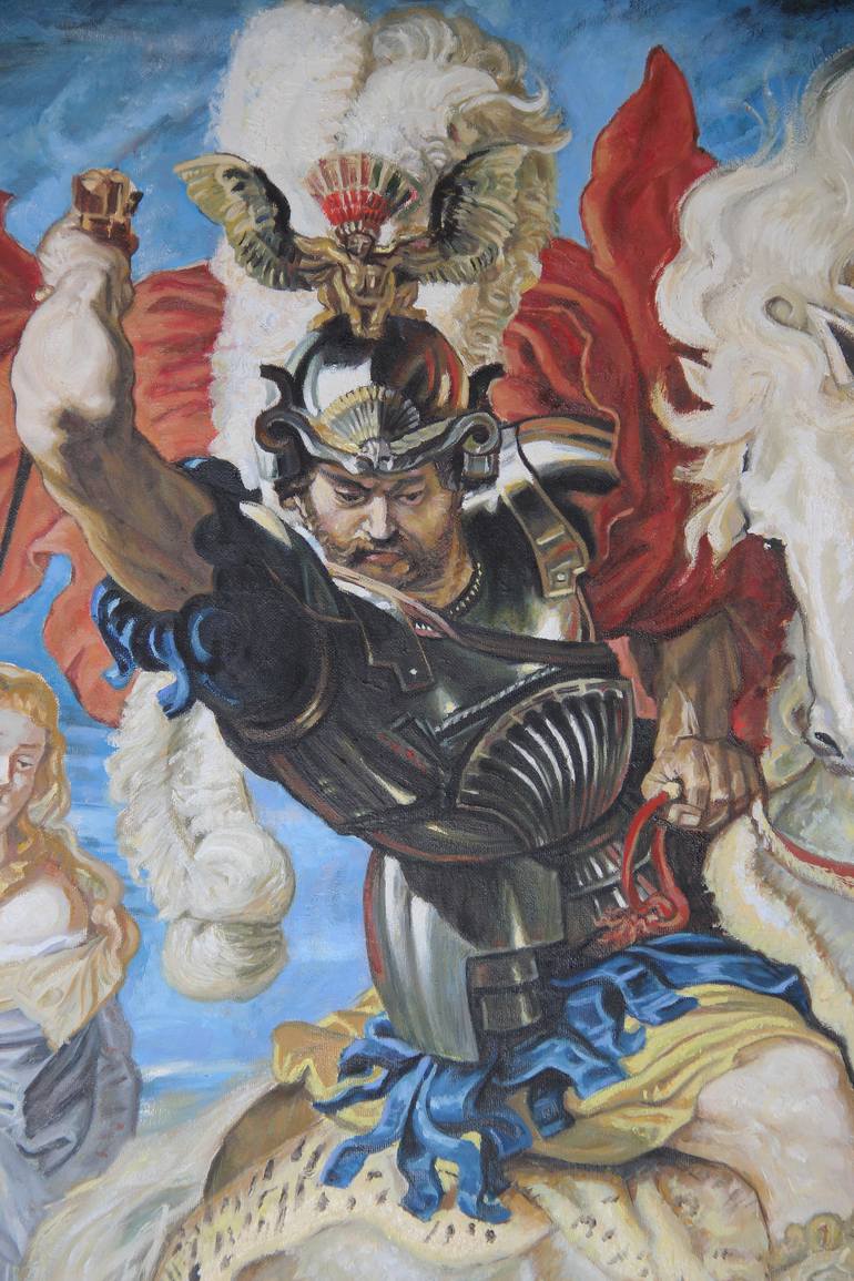 Original Figurative Religion Painting by Daniel Dacio