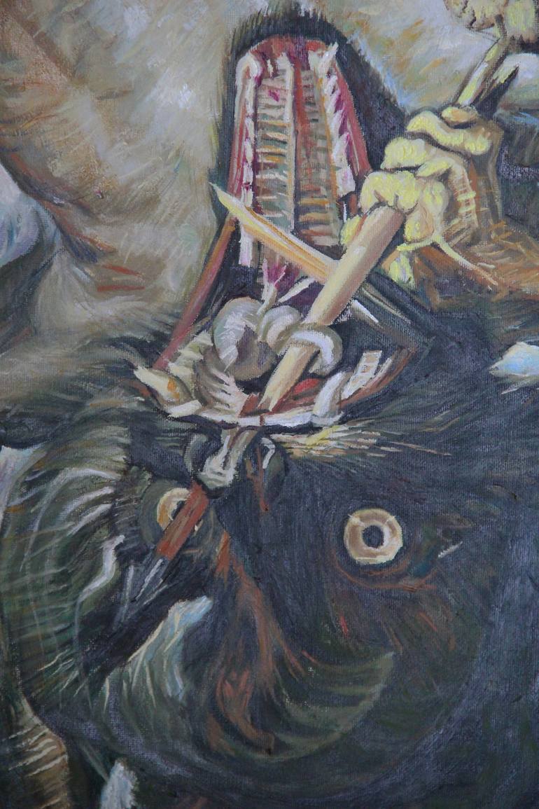 Original Figurative Religion Painting by Daniel Dacio