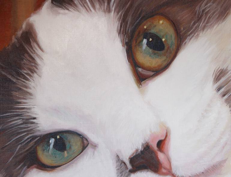 Original Realism Cats Painting by Daniel Dacio