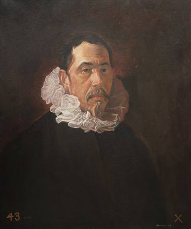 Portrait of Francisco Pacheco, Diego Velazquez thumb
