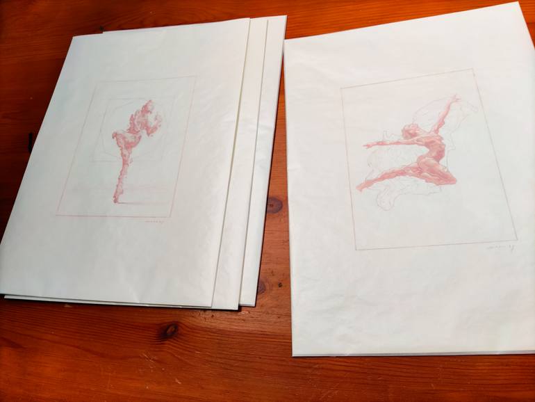 Original Expressionism Body Drawing by Daniel Dacio