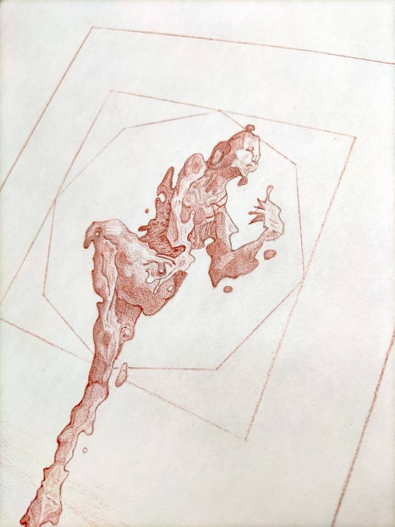 Original Expressionism Body Drawing by Daniel Dacio