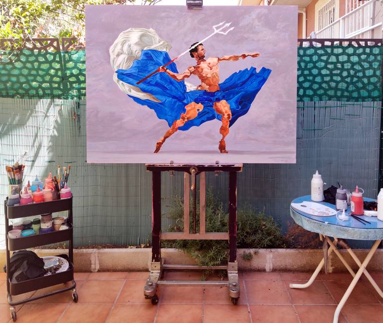 Original Expressionism Classical Mythology Painting by Daniel Dacio
