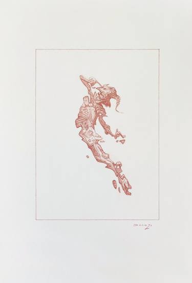 Prometheus, the dance of Joseph Merrick, a posteriori drawing thumb