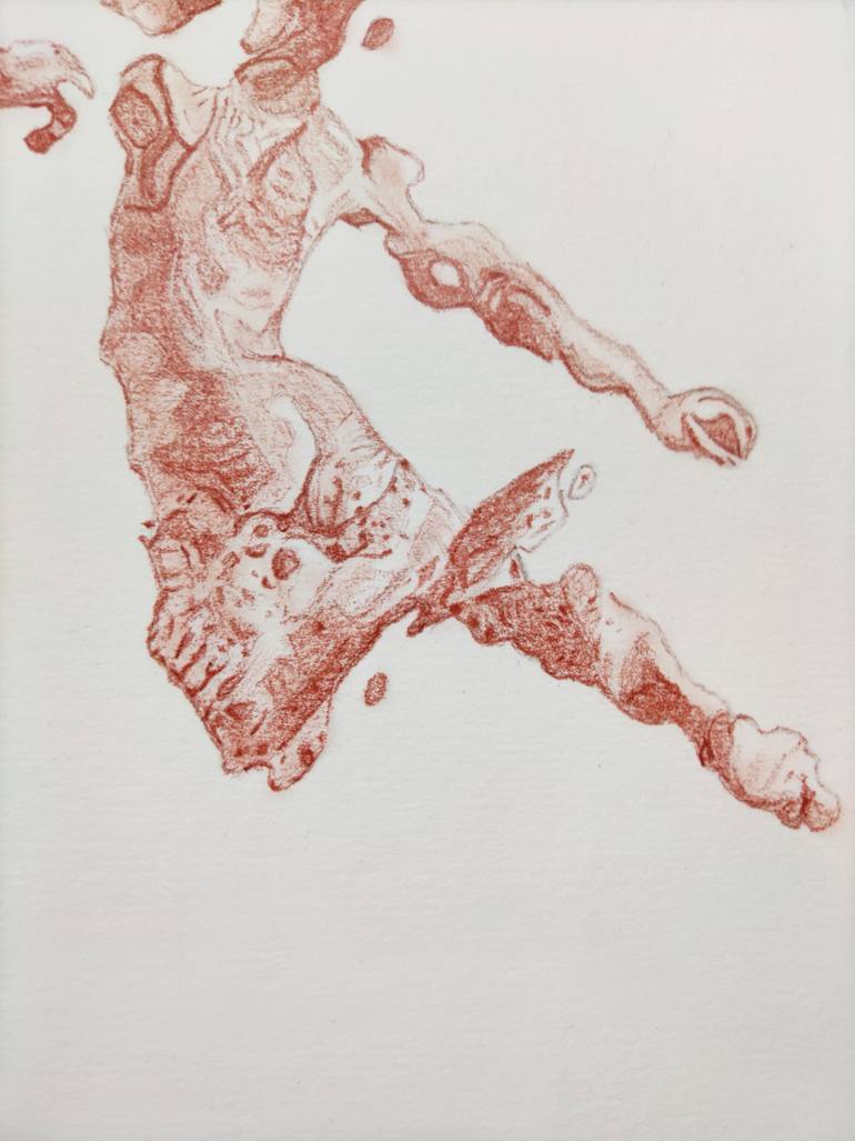 Original Expressionism Body Drawing by Daniel Dacio