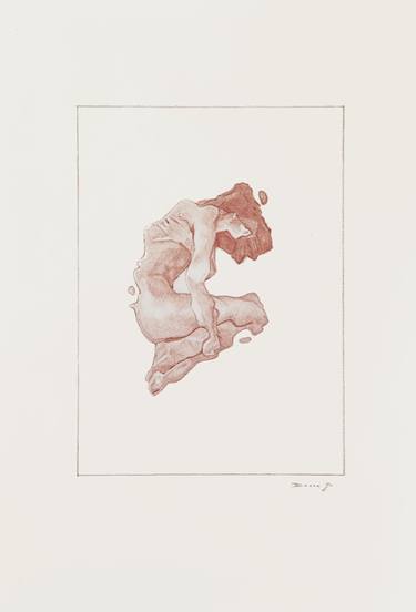 Original Expressionism Body Drawings by Daniel Dacio