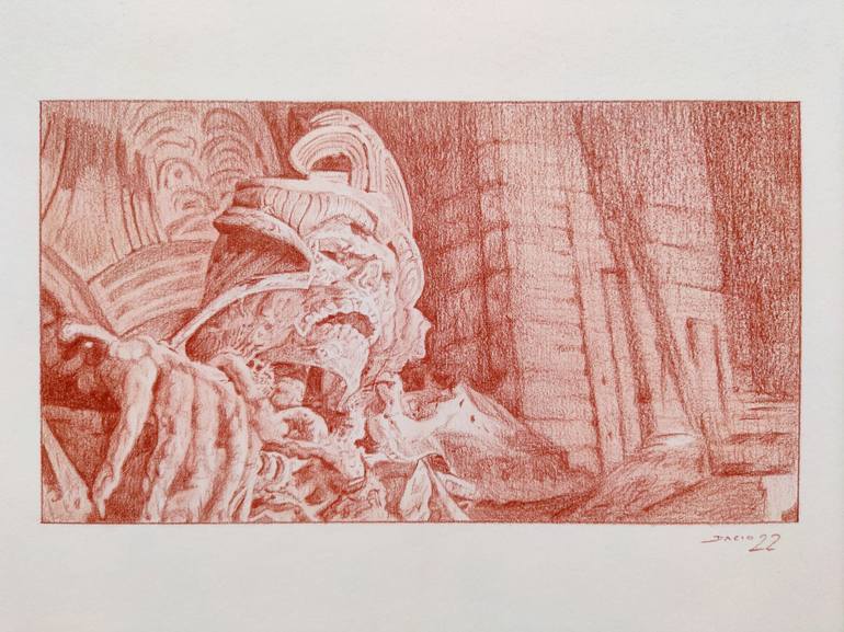 Original Illustration Cinema Drawing by Daniel Dacio