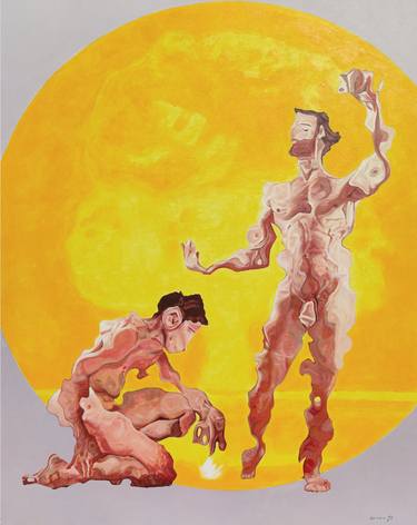 Original Figurative Classical mythology Paintings by Daniel Dacio