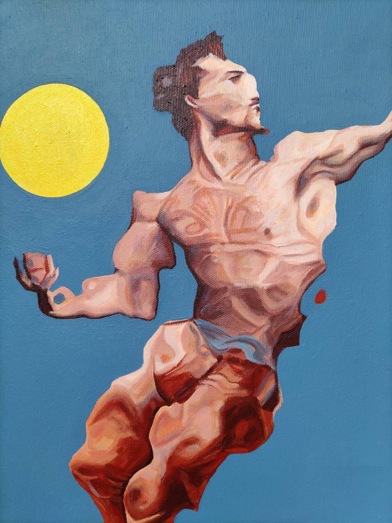 Original Expressionism Nude Painting by Daniel Dacio