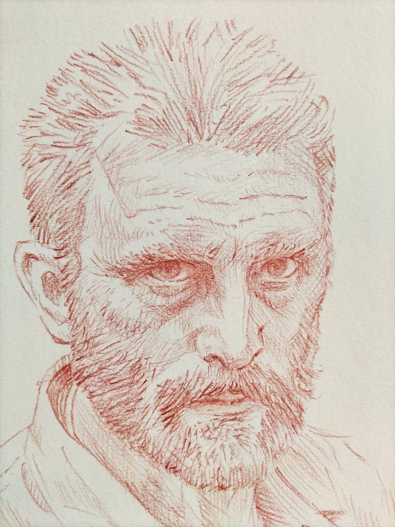 Original Expressionism People Drawing by Daniel Dacio