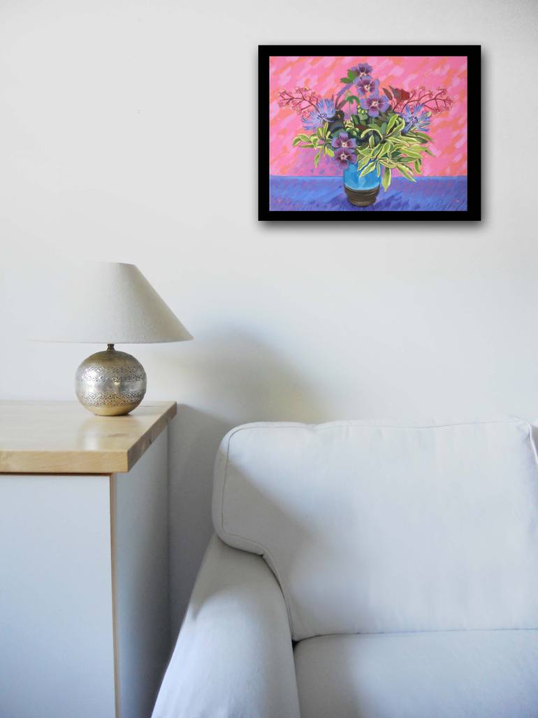 Original Fine Art Floral Painting by Richard Gibson
