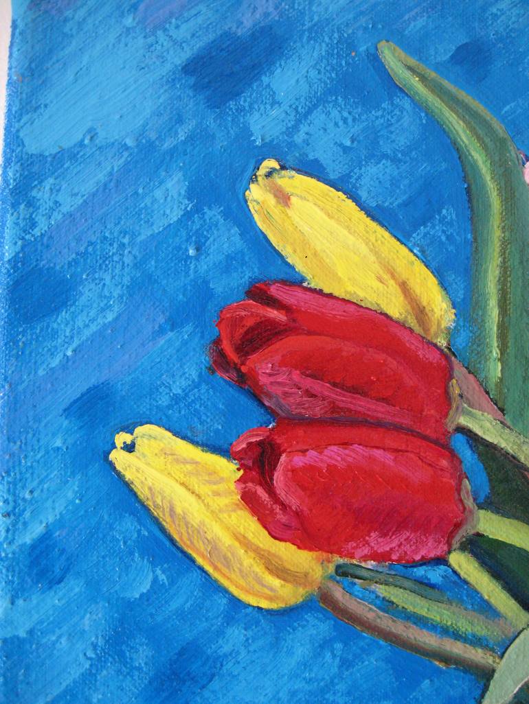 Original Fine Art Floral Painting by Richard Gibson