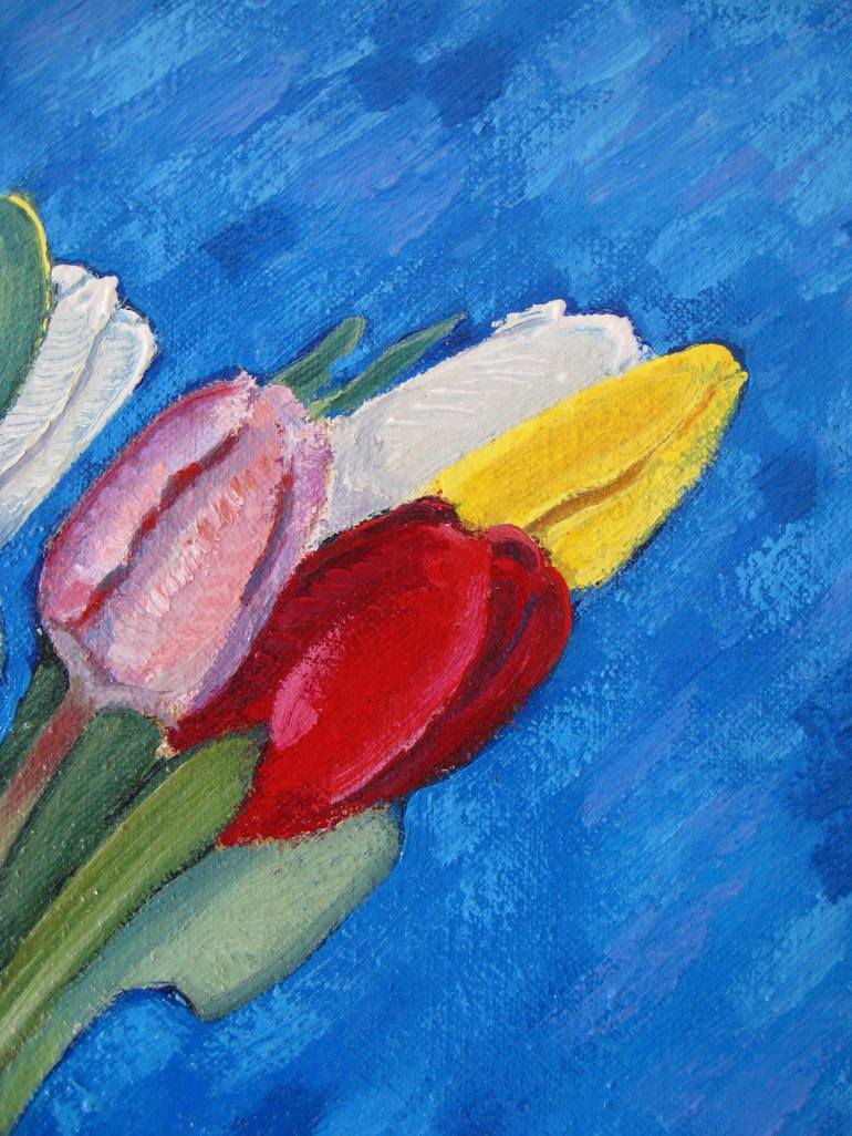 Original Fine Art Floral Painting by Richard Gibson