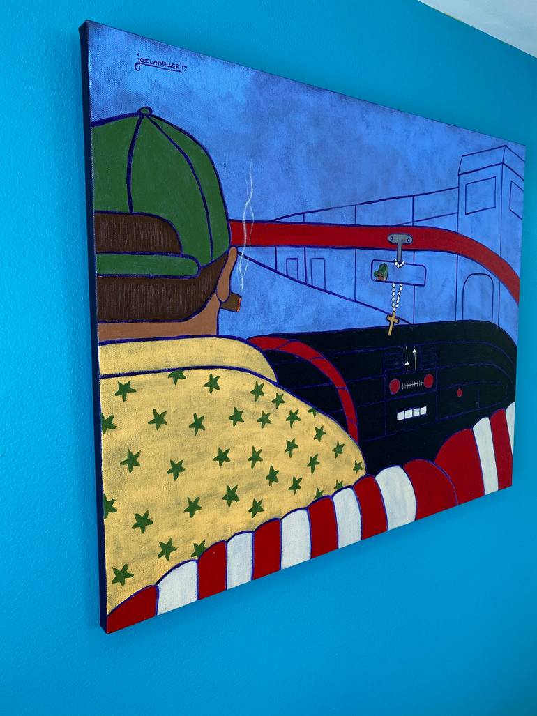 Original Figurative Transportation Painting by Joselyn Miller