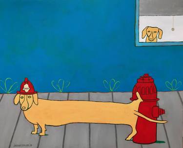 Original Dogs Paintings by Joselyn Miller