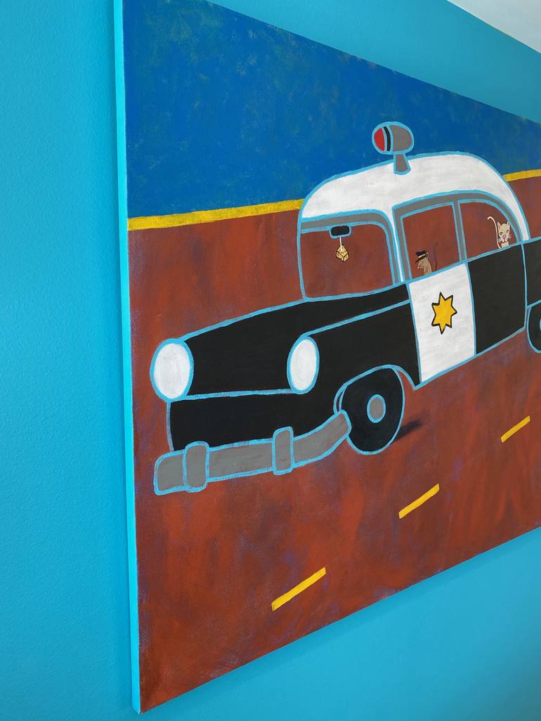 Original Car Painting by Joselyn Miller