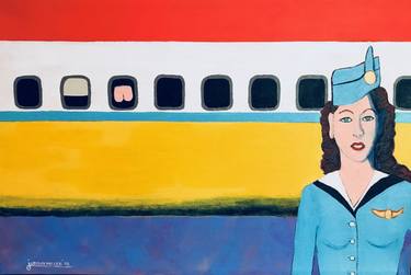 Print of Airplane Paintings by Joselyn Miller