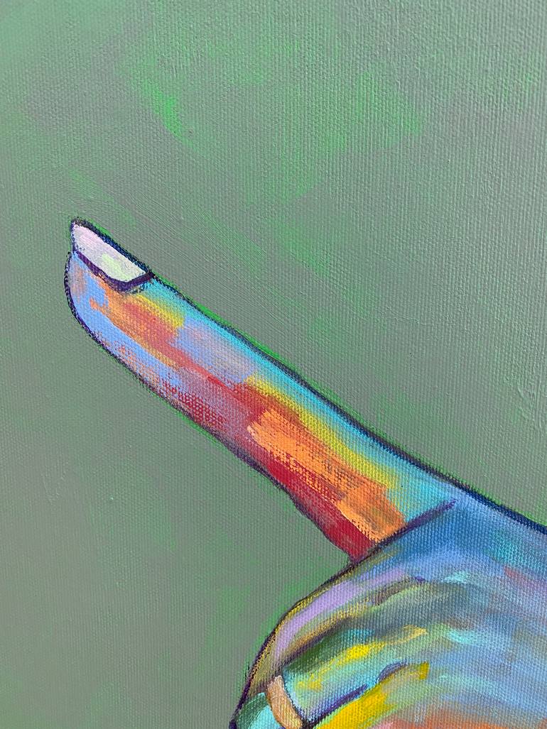 Original Expressionism People Painting by Joselyn Miller