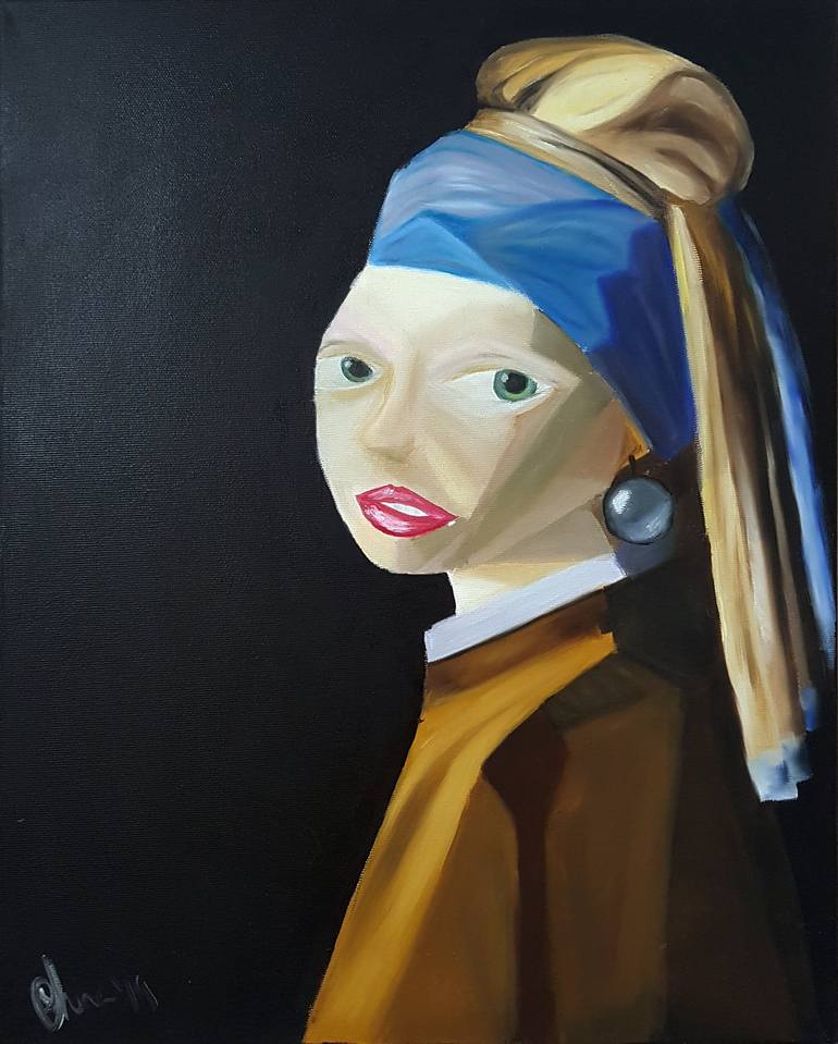 絵画｜原画｜油絵｜Interior Art｜The chilling girl