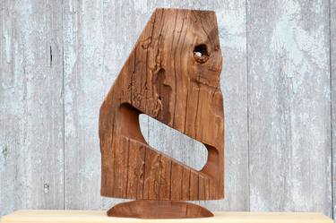 Abstract wood sculpture thumb