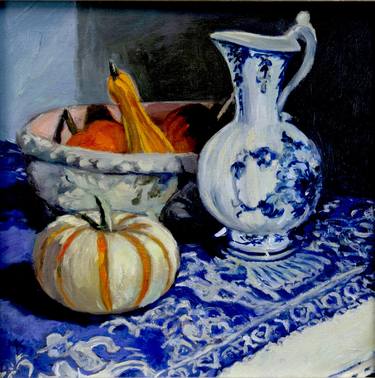 Blue Delft and Gourds thumb