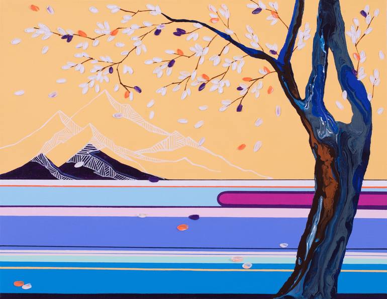 Original Art Deco Landscape Paintings by Zinna Yoo