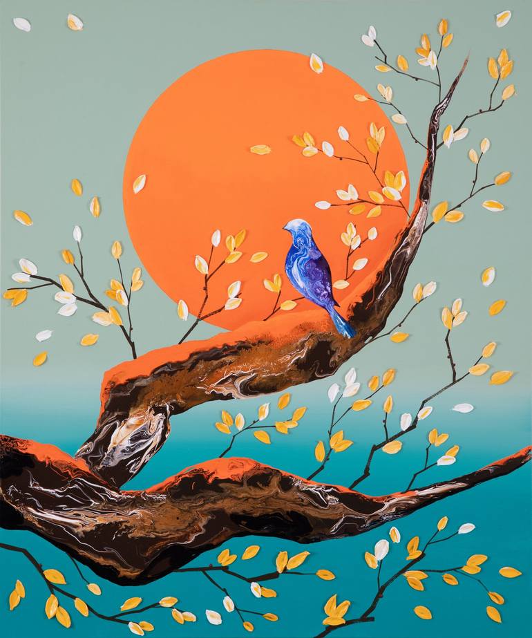 Original Art Deco Landscape Paintings by Zinna Yoo