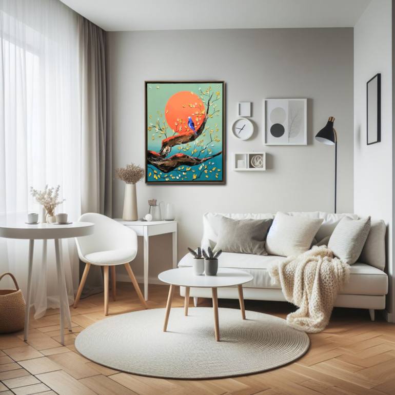 Original Art Deco Landscape Painting by Zinna Yoo