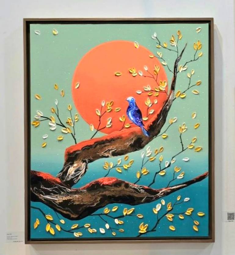 Original Art Deco Landscape Painting by Zinna Yoo