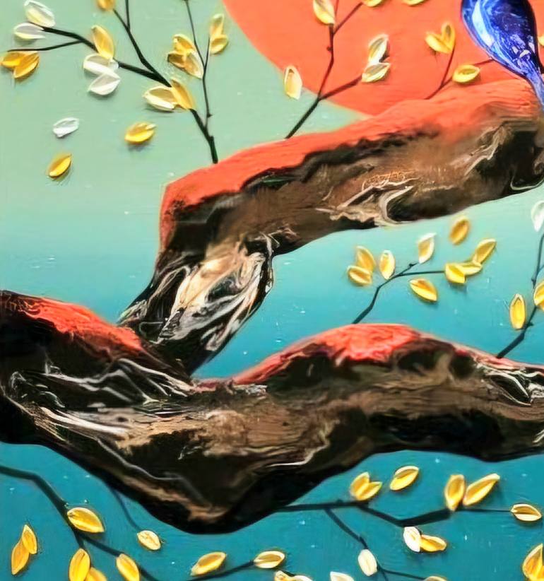 Original Art Deco Landscape Painting by Zinna Yoo