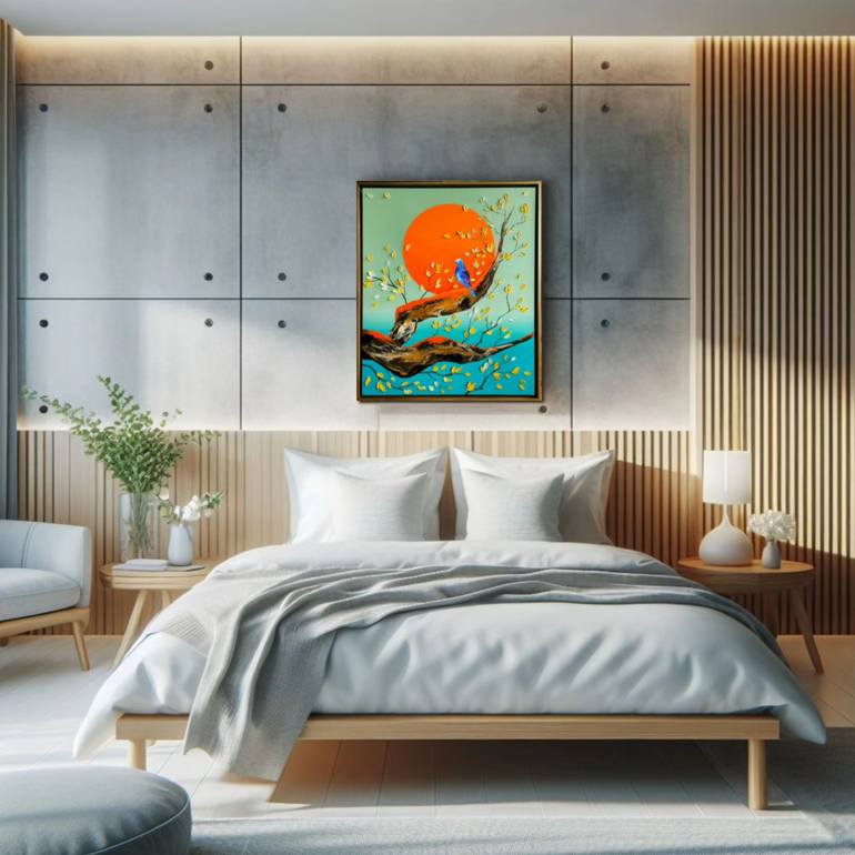 Original Art Deco Landscape Painting by Zinna Yoo