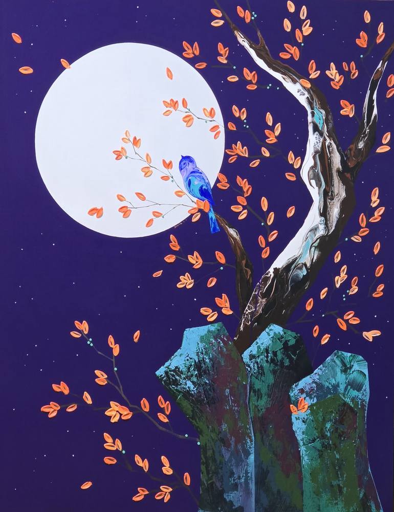 Original Art Deco Landscape Paintings by Zinna Yoo