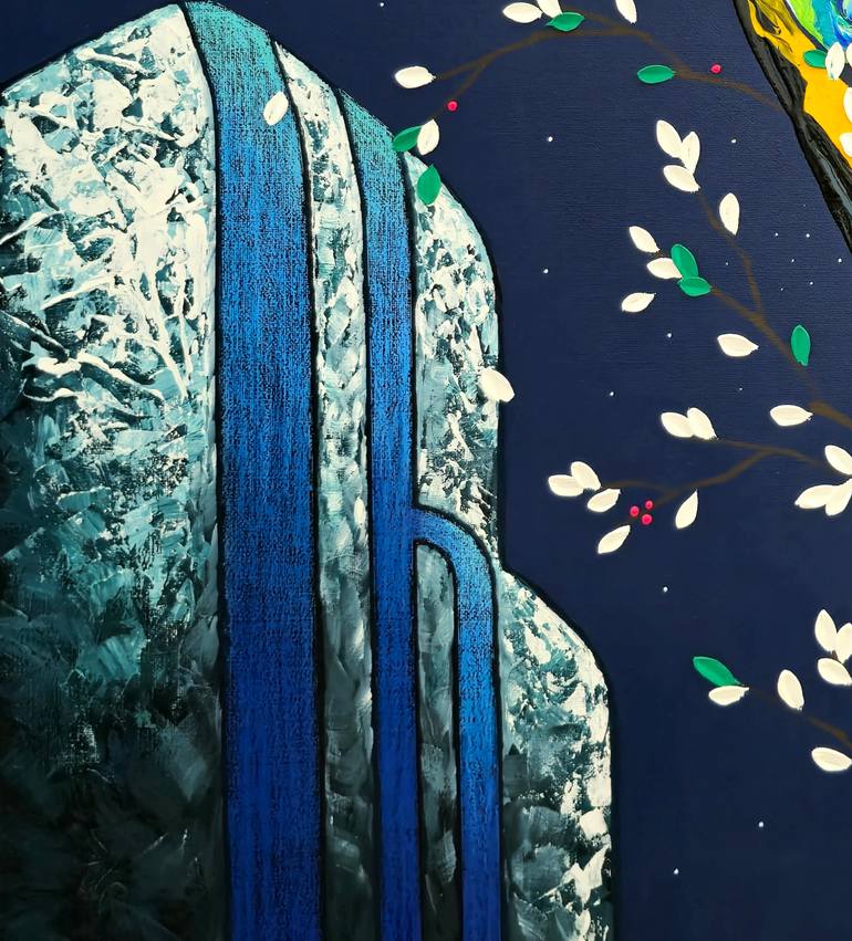 Original Art Deco Landscape Painting by Zinna Yoo
