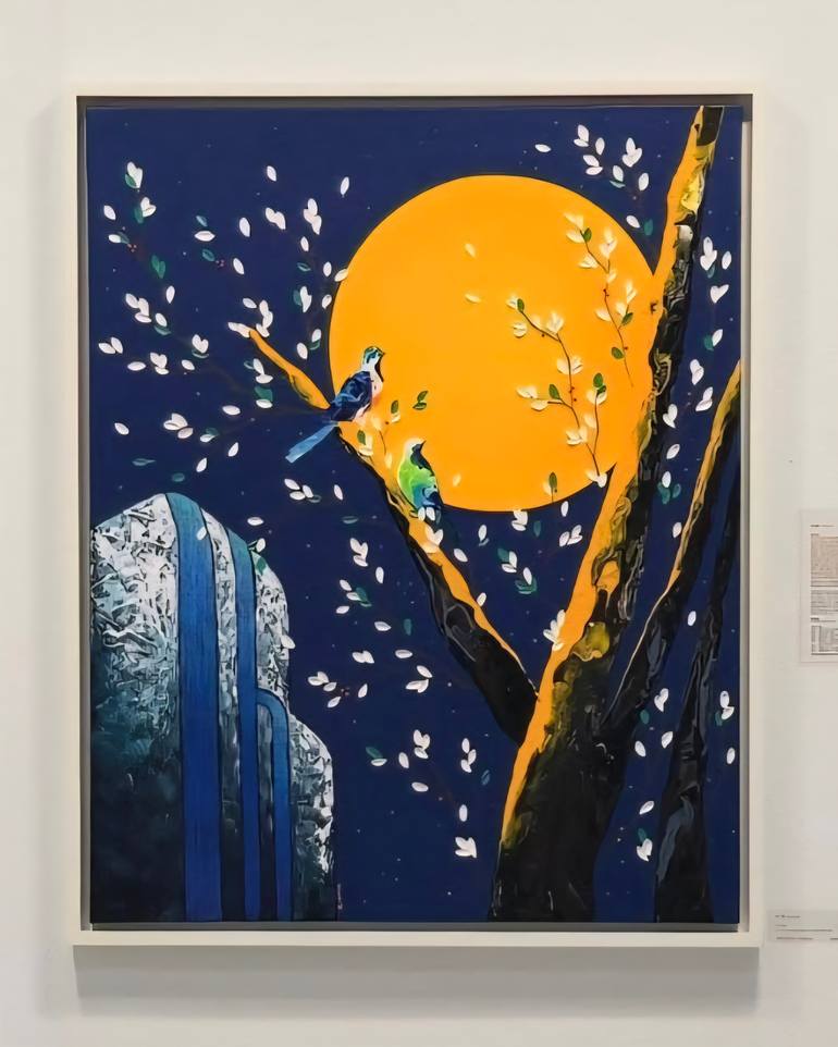 Original Art Deco Landscape Painting by Zinna Yoo