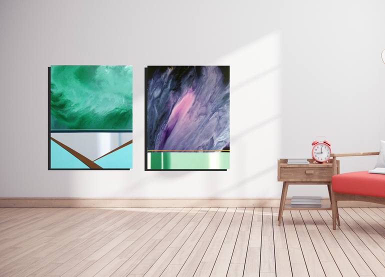 Original Abstract Expressionism Abstract Painting by Zinna Yoo