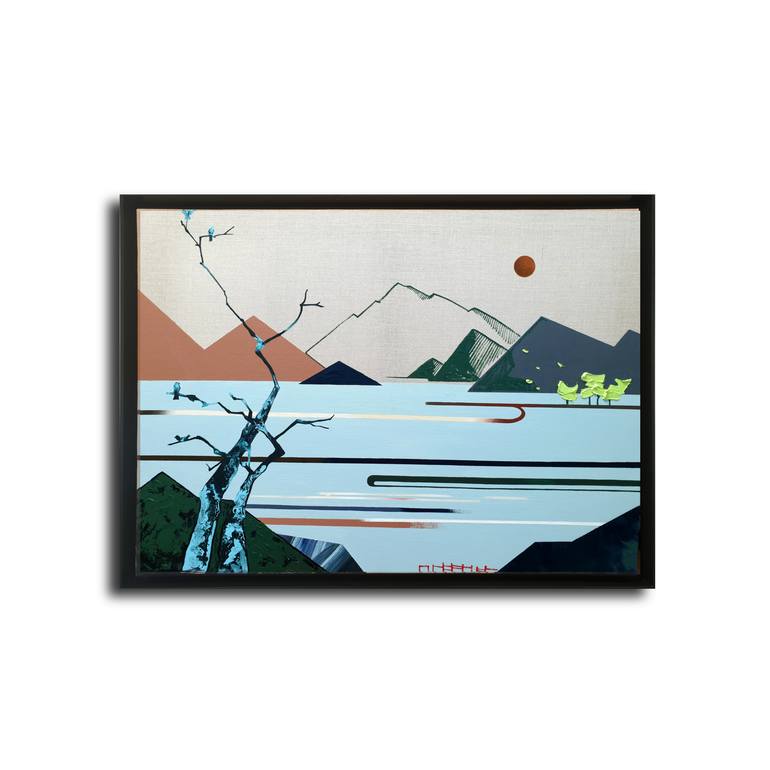 Original Abstract Landscape Painting by Zinna Yoo