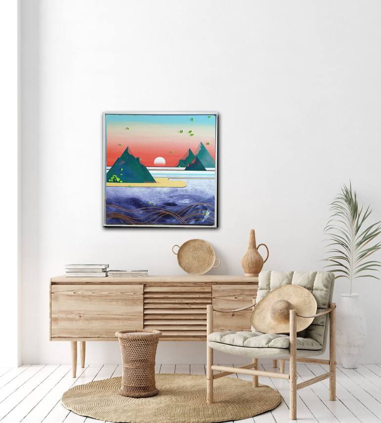 Original Abstract Landscape Painting by Zinna Yoo