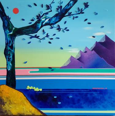 Original Abstract Landscape Paintings by Zinna Yoo