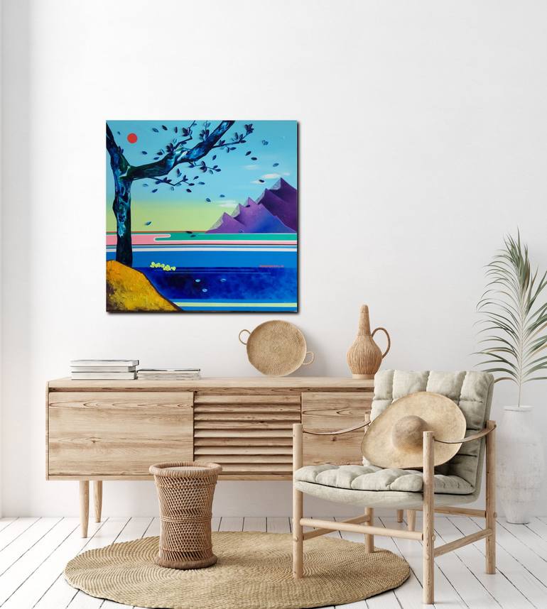 Original Abstract Landscape Painting by Zinna Yoo