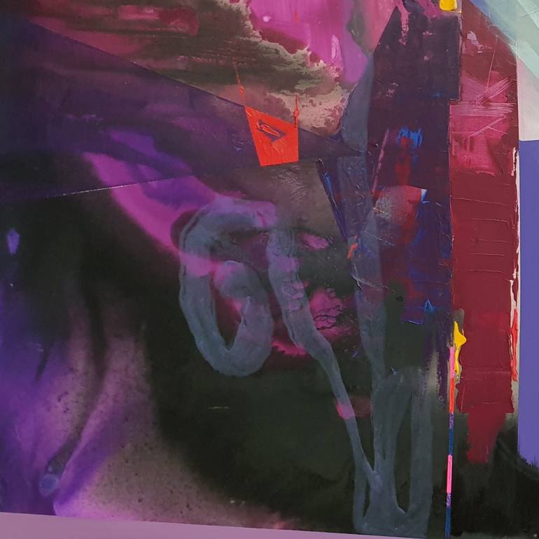 Original Abstract Expressionism Cities Painting by Zinna Yoo