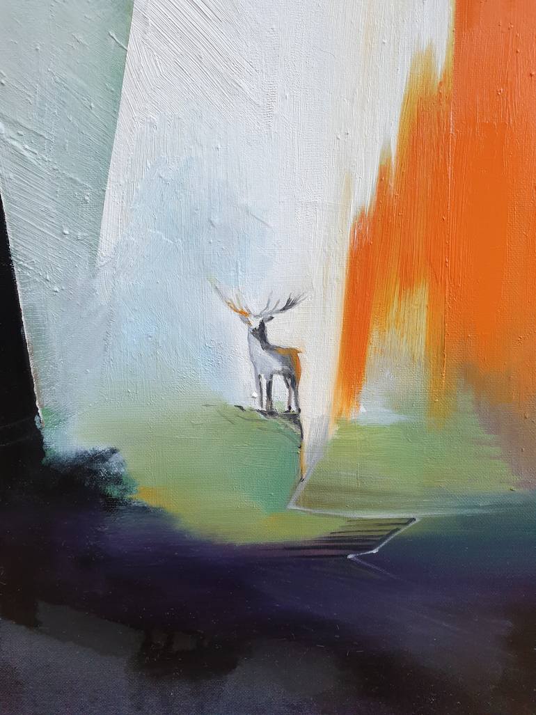 Original Abstract Expressionism Cities Painting by Zinna Yoo