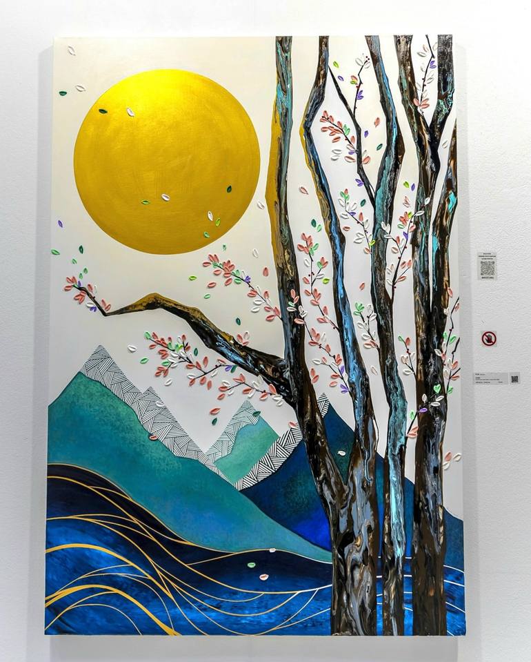 Original Landscape Mixed Media by Zinna Yoo