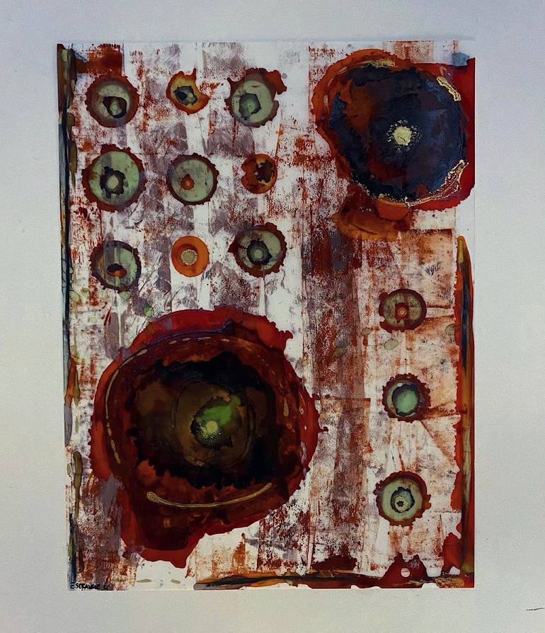 Original Abstract Expressionism Abstract Painting by Emily Strange